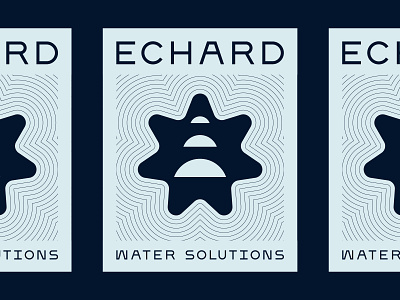 Poster for Echard Water Solutions branding identity design logo design pattern poster poster design print typography
