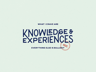 Knowledge & Experiences