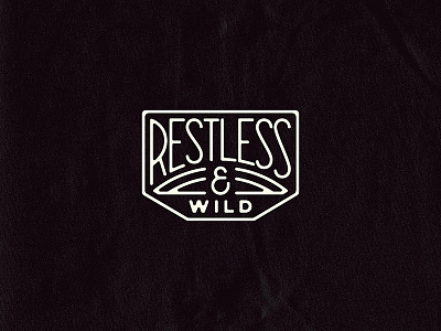 Restless & Wild illustration lettering typography