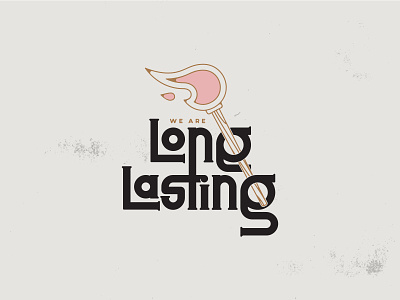 We Are Long Lasting illustration lettering logodesign typography