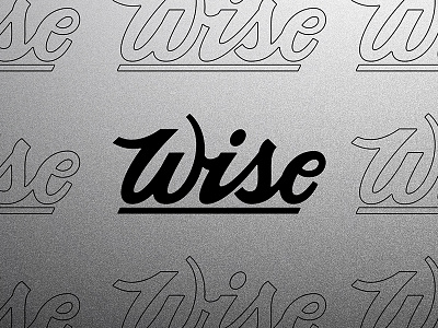 Wise Pt. 1 custom type lettering logo design monoweight illustration typography