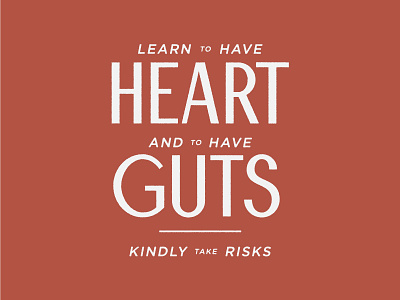 Heart & Guts custom type dribbble lettering logo design monoweight illustration typography