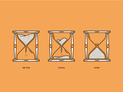 Hour Glass dribbble hour glass logo design monoweight illustration