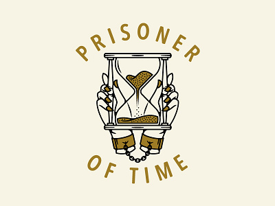 Prisoner of Time custom type dribbble lettering logo design monoweight illustration print design screenprinting typography