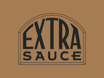 Extra Sauce art direction branding custom type extra sauce illustration logo design logo system monoweight illustration typography