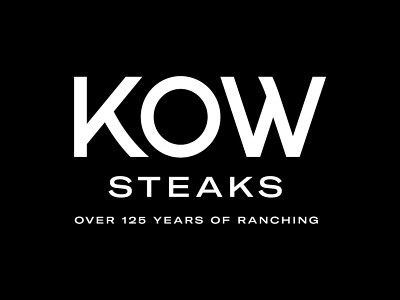 Kow Steaks branding custom type identity design lettering logo design logo system typography