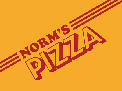 Norm's Pizza cooperblack crowncreative identity design illustration logo design norms normspizza pizza pizzalogo pizzashop typography
