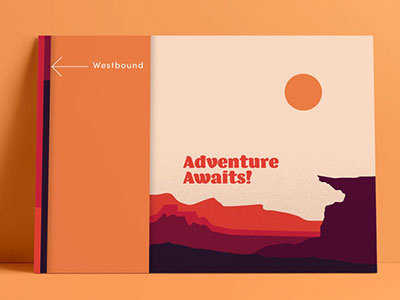 Adventure Awaits! art direction illustration print signage typography wayfinding
