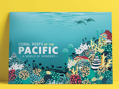 Coral Reefs of the Pacific art direction book color graphic design illustration print typography web