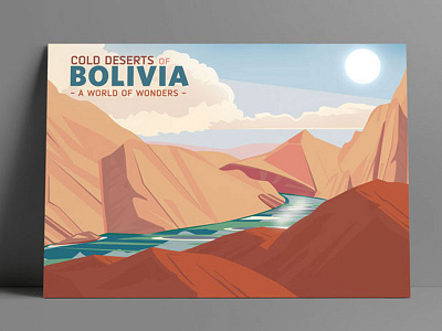 Cold Deserts of Bolivia art direction book color graphic design illustration print typography web