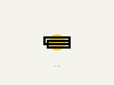 D + B | Sun Logo branding collateral freelancer graphic design icon lettering logo logo design mark nikola obradovic design print design shapes simple stationery sun typography ui vector visual webdesign
