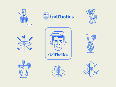 GH | Illustrations 2020 apparel avatar branding character design direction embroidery freelancer golf graphic design graphics illustration nikola obradovic design ondsn print product design product designs sticker visual visual identity