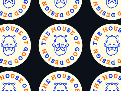 ONDSN | Stickers avatar blue bold branding design face flat graphic design head illustration logo modern nikola obradovic design ondsn print design stickers typography vector web