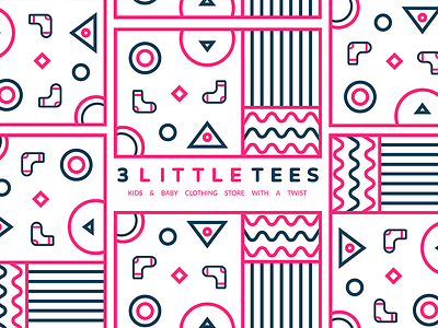 3 Little Tees / Visual Identity / Pattern 3 little tees branding nikola obradovic design visual identity