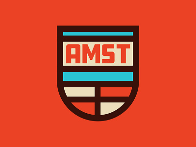 AMST amst amsterdam bold city city series fat lines geometric logo minimal nikola obradovic patch