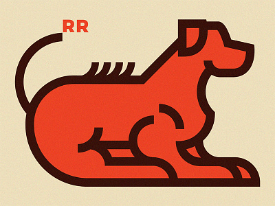 The Lion Hound animal animals badge dog doggy puppy fat lines lines logo nikola obradovic design ond rhodesian ridgeback rua sticker