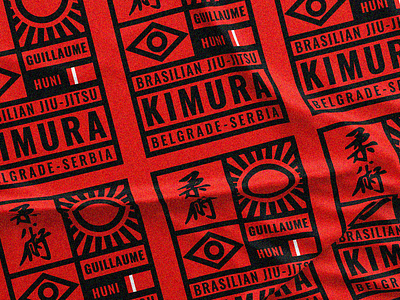 KIMURA | wip bjj brasilian choke illustration japan jiu-jitsu kimura logo martial art mma sticker triangle