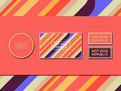 Hot Dog Republic | Visual Identity 2018 2019 brand culture branding corporate fast food freelancer graphic design hot dog logo marketing motion obradovic nikola ond restaurant restaurant branding serbia stationery ui ux visual identity