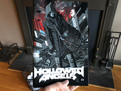 Hollowed Angels character comics concept cyberpunk design graphic illustration novel