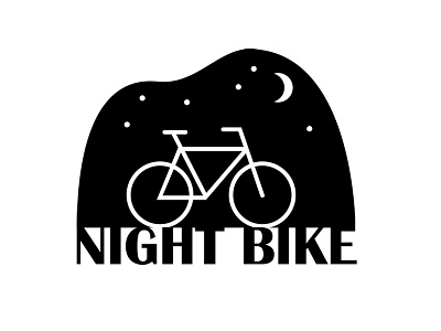 Night Bike graphic design logo design