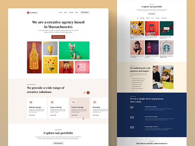 Agency web template (lite) agency brand design visual design web page website