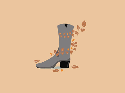 Stepping Into The Boots Season boots color design fall fashion fashionillustration flat illustration illustration los angeles winter