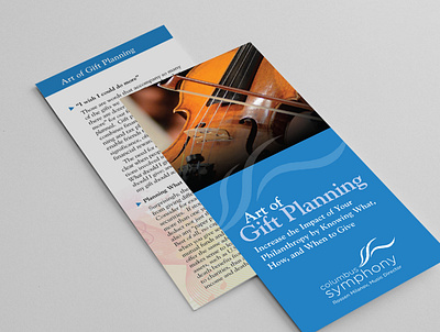 Columbus Symphony Brochure branding brochure graphic design newsletter