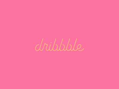 Dribbble Lettering