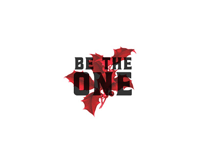 Be The One be the one christmas holly illustration red