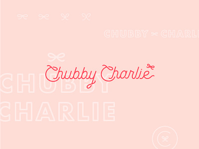 Chubby Charlie baby bows bow bows charlie chubby logo pink