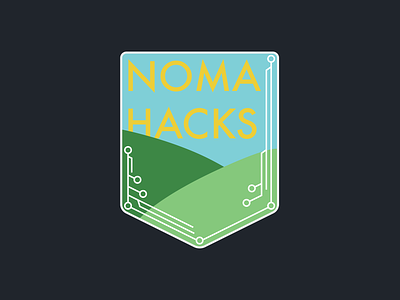 NomaHacks Logo badge hackathon logo