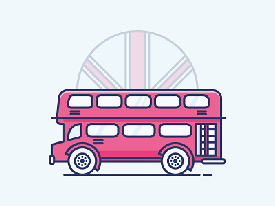 Icon - London design drawing flat icon illustration london vector