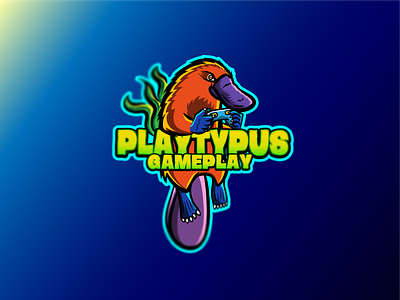 Playtypus Gameplay Logo adobe adobe illustrator controller creative design gaming illustration illustrator logo platypus vector