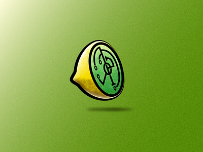 Lime Electronics Logo adobe illustrator creative design effects electronics grain texture green illustration lemon lime logo photoshop sensors vector