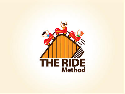 The Ride adobe illustrator book education learning logo roller coaster students