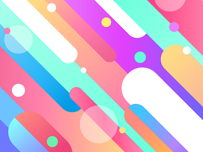 Gradient Love 💛🧡❤️ circle color combination colors flat gradients illustration shapes vector wallpaper