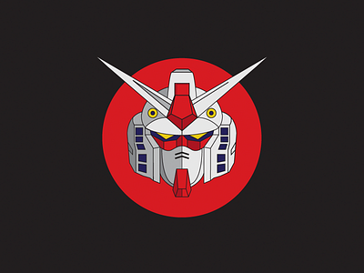 Gundam gundam illustration japan robot vector