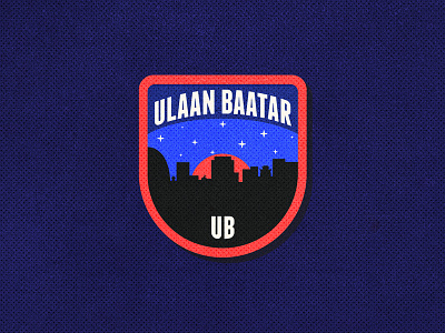 Ulaan-baatar city patch mongolia patch ub ulaanb