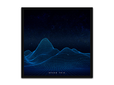 SPACE TRIP graphic design illustration poster poster design space space trip synthwave