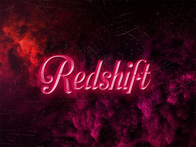 RedShift galactic galaxy graphic design ngp typo typographic