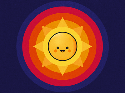 HAPPY SUN illustration sun vector