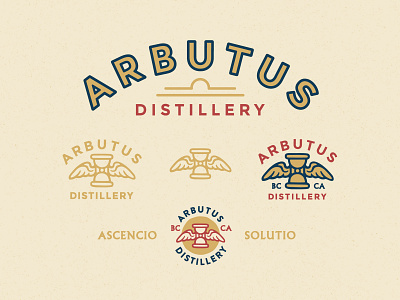 Arbutus Distillery - Brand Sheet branding design icon illustration logo minimal responsive typography vector