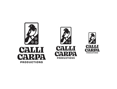 Callicarpa Productions - Responsive Branding bird bird logo branding flat illustration logo responsive branding responsive web design vintage