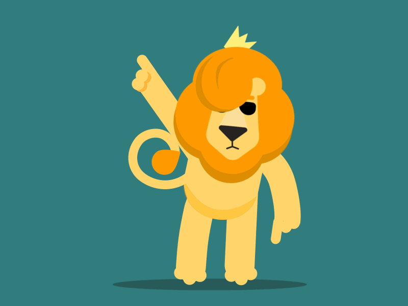 King of my palace after animation bold dance effects graphics illustrator king lion move shake