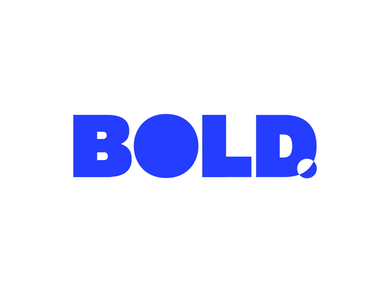 BOLD Logo Animation animation bold bounce elastic happy invert jumpy logo silhouette squash