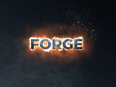 Logo Forge after effects fire fire logo forge logo logo animation logo design metal motion particular saber