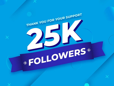 25000 Followers Post7 design graphic typo