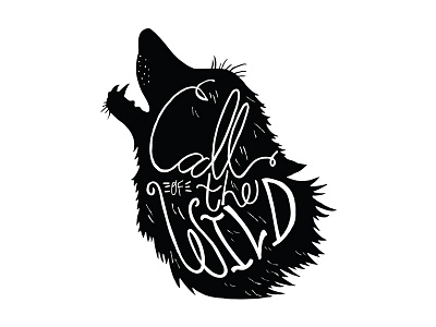 Call of the Wild apparel camping design illustration lettering outdoors tshirt design wilderness