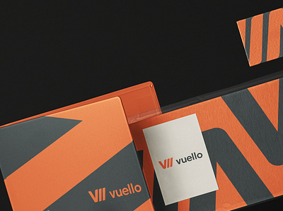 Vuello branding design logo typography