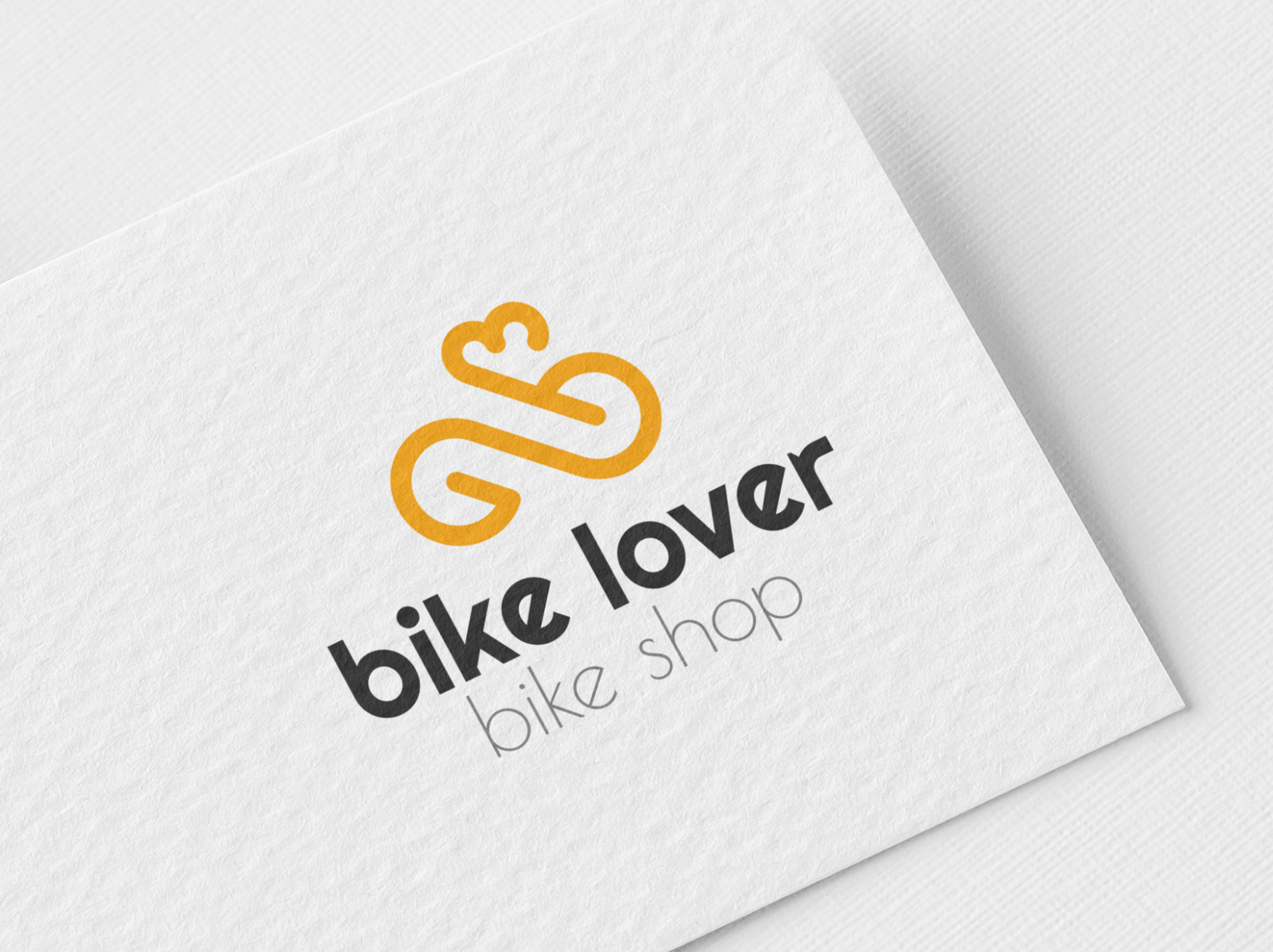 Bike lovers simple logo template Royalty Free Vector Image